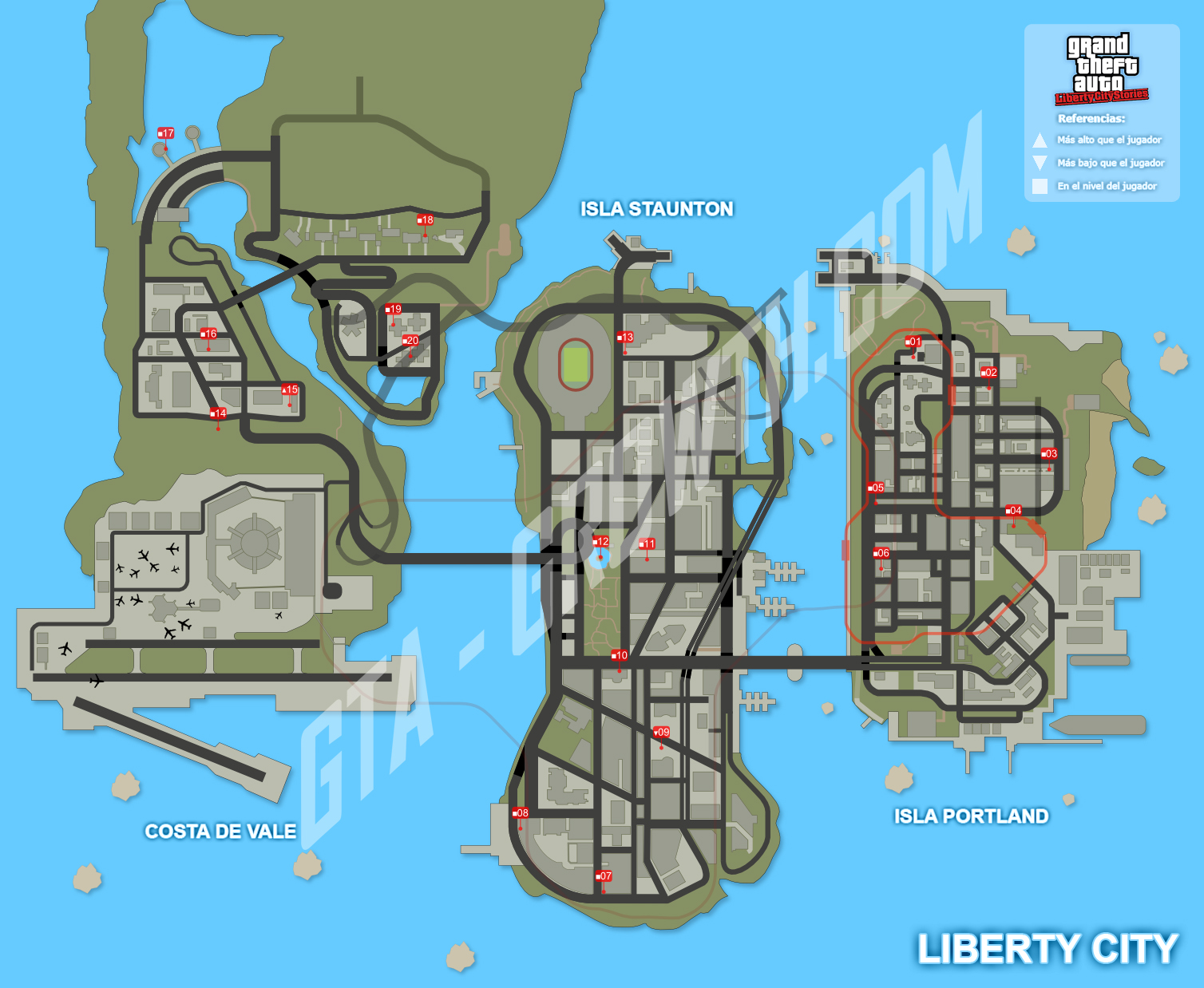 GTA-Growth > GTA: Liberty City Stories > Mapas > Destrucciones